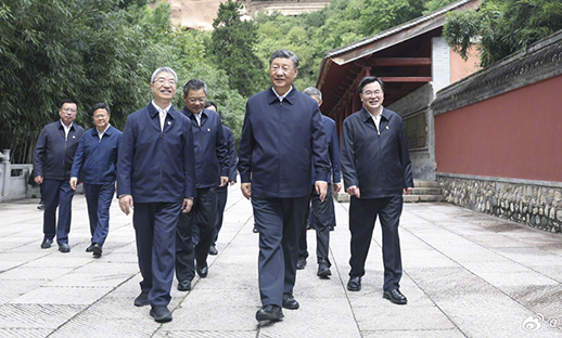 習近平在陜西寶雞市和甘肅天水市考察調研...