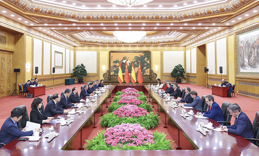 李強(qiáng)同西班牙首相桑切斯會(huì)談
