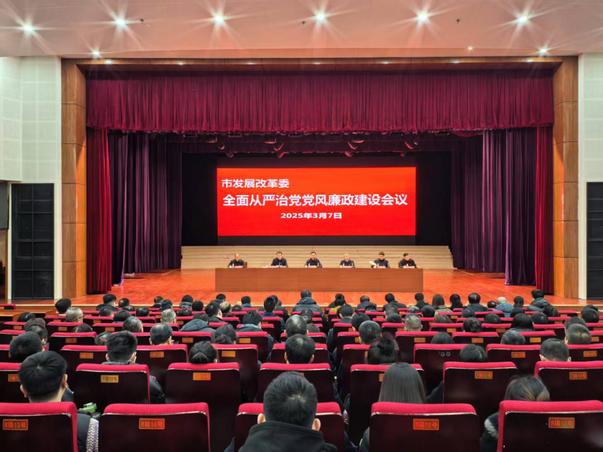市发展改革委召开2025年全面从严治党和党风